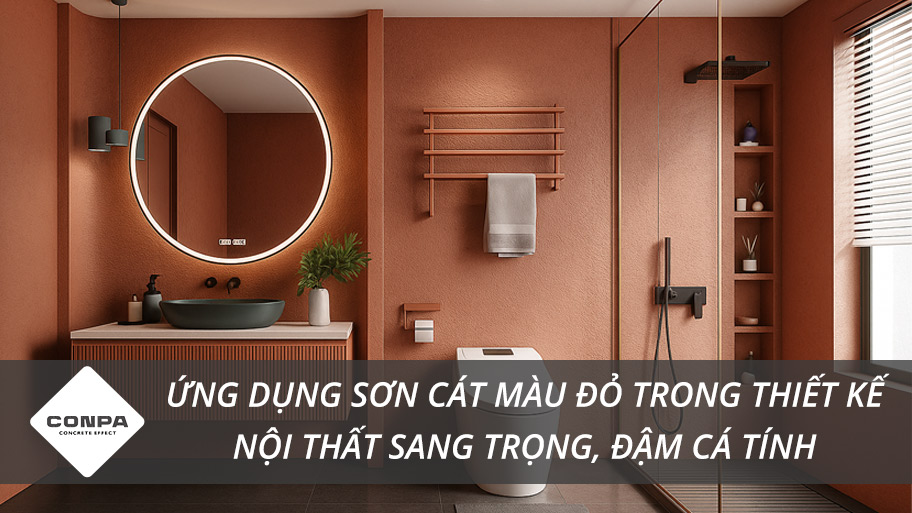 Sơn cát màu đỏ