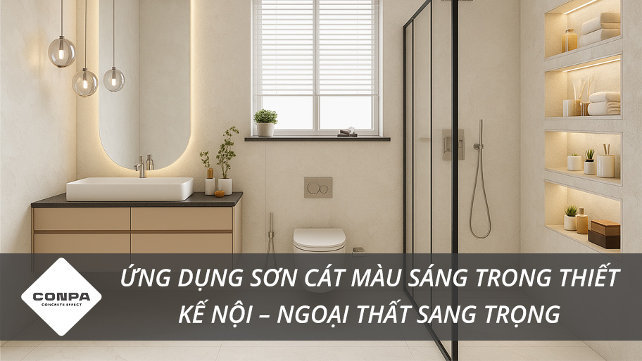 Sơn cát màu sáng