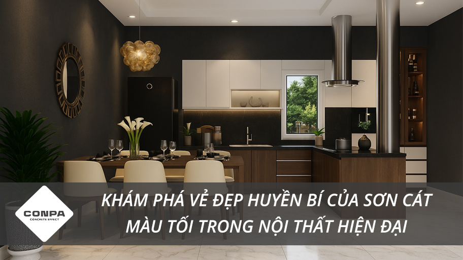 Sơn cát màu tối
