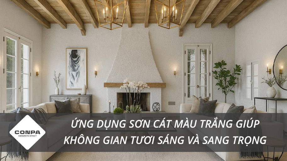 Sơn cát màu trắng