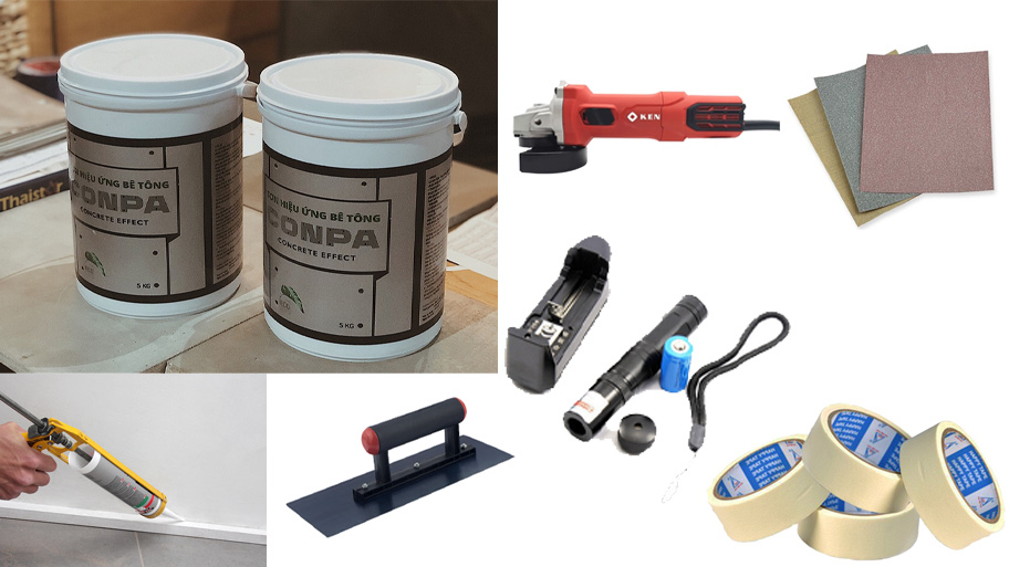 Dụng cụ thi công sơn hiệu ứng kẻ roan dương nổi