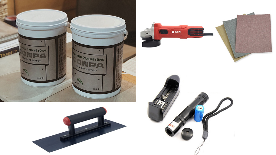 Dụng cụ thi công sơn hiệu ứng kẻ roan sâu