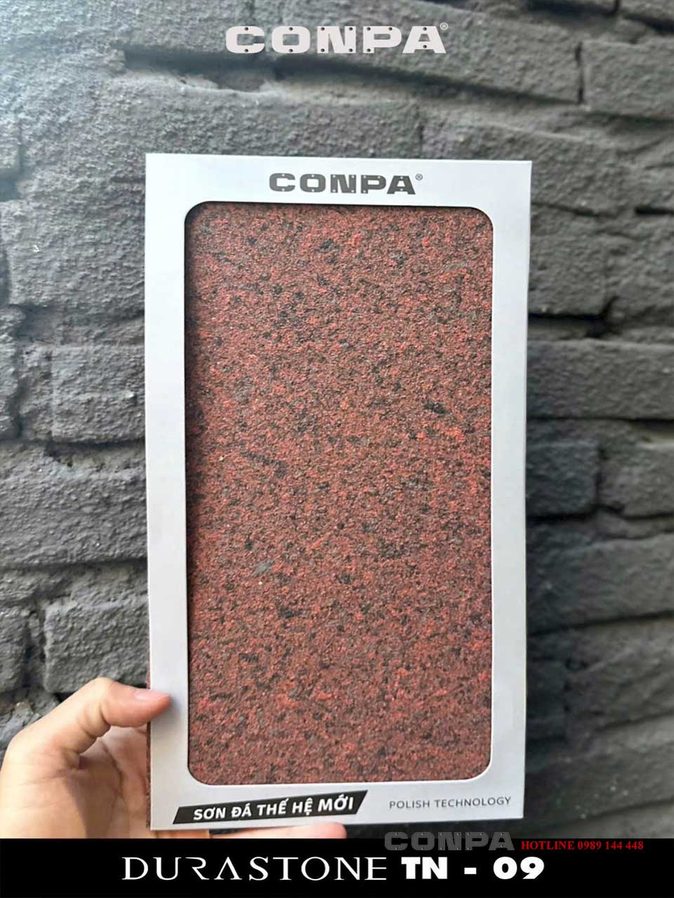 Phú Long ứng dụng sơn đá Conpa Mẫu thực sơn đá TN 09