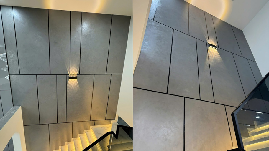 Sơn hiệu ứng kẻ roan: Giải pháp thi công gọn nhẹ, đẹp chuẩn studio Roan âm tường