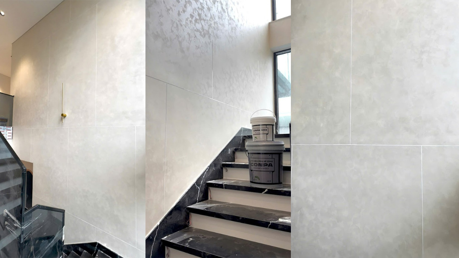 Sơn hiệu ứng kẻ roan: Giải pháp thi công gọn nhẹ, đẹp chuẩn studio Roan dương nổi