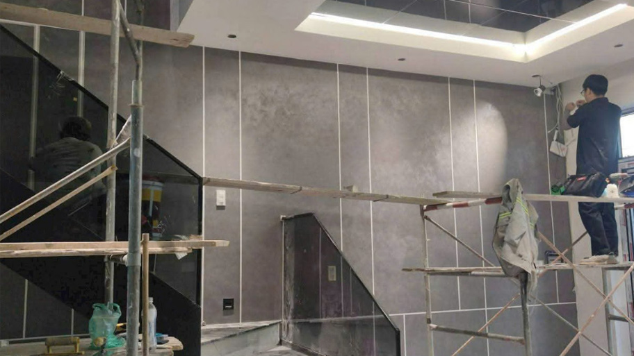 Thi công sơn hiệu ứng kẻ roan âm tường