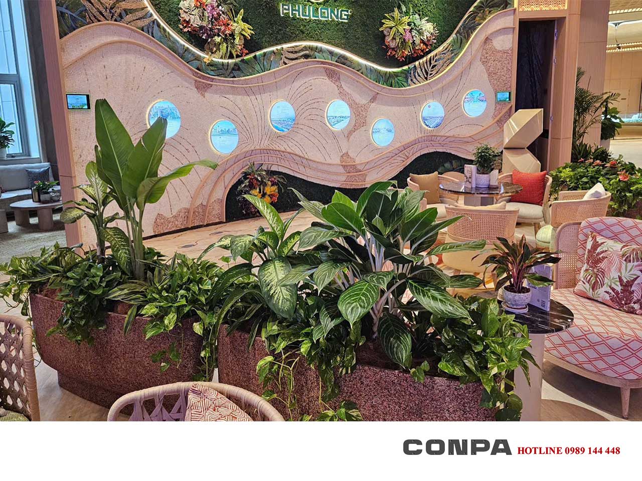 Phú Long ứng dụng sơn đá Conpa ứng dụng sơn đá Conpa tạo điểm nhấn cho công trình