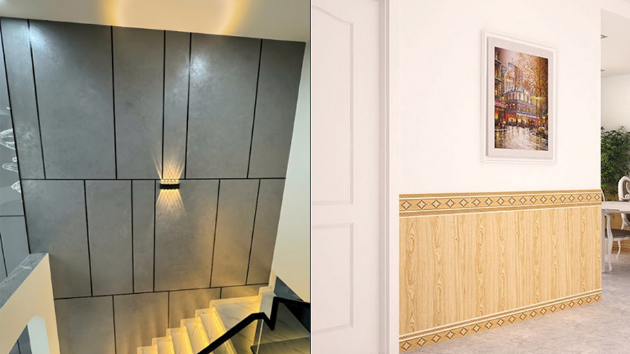 Xu hướng thiết kế bằng hiệu ứng kẻ roan 2025: Đẹp, hiện đại, chuẩn studio Vẻ đẹp hiệu ứng kẻ roan so với gạch ốp