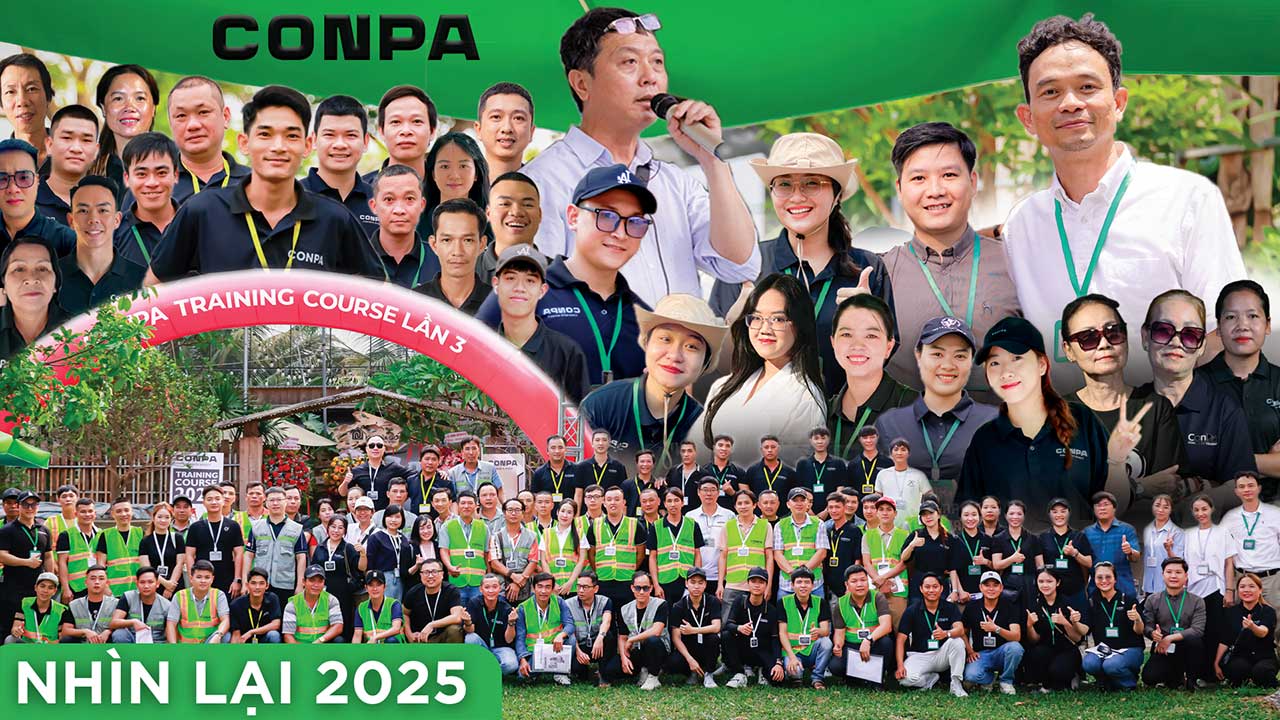 17 Tập thể nhân sự và đội thợ Conpa toàn quốc tại sự kiện training course nhìn lại hành trình phát triển 2025