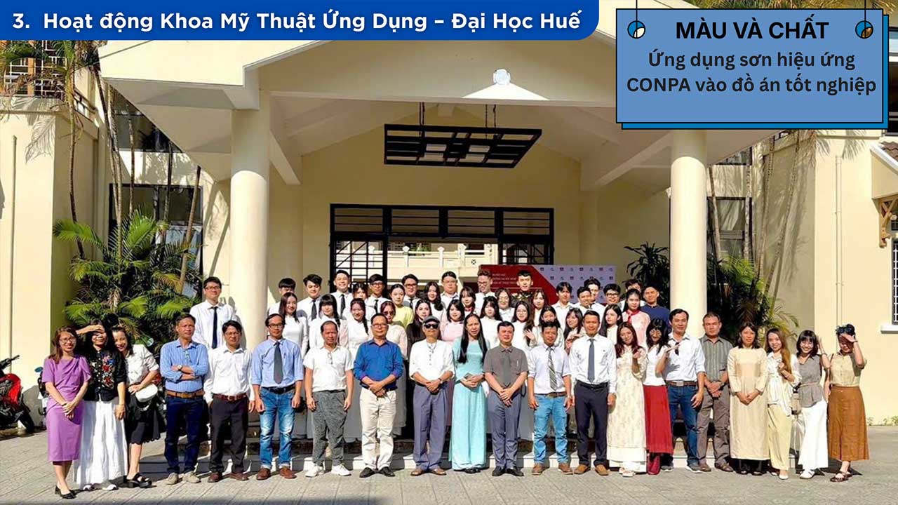 TỔNG HỢP CÁC HOẠT ĐỘNG CONPA VIỆT NAM 2025 Trao giải cuộc thi thiết kế sử dụng sơn hiệu ứng CONPA