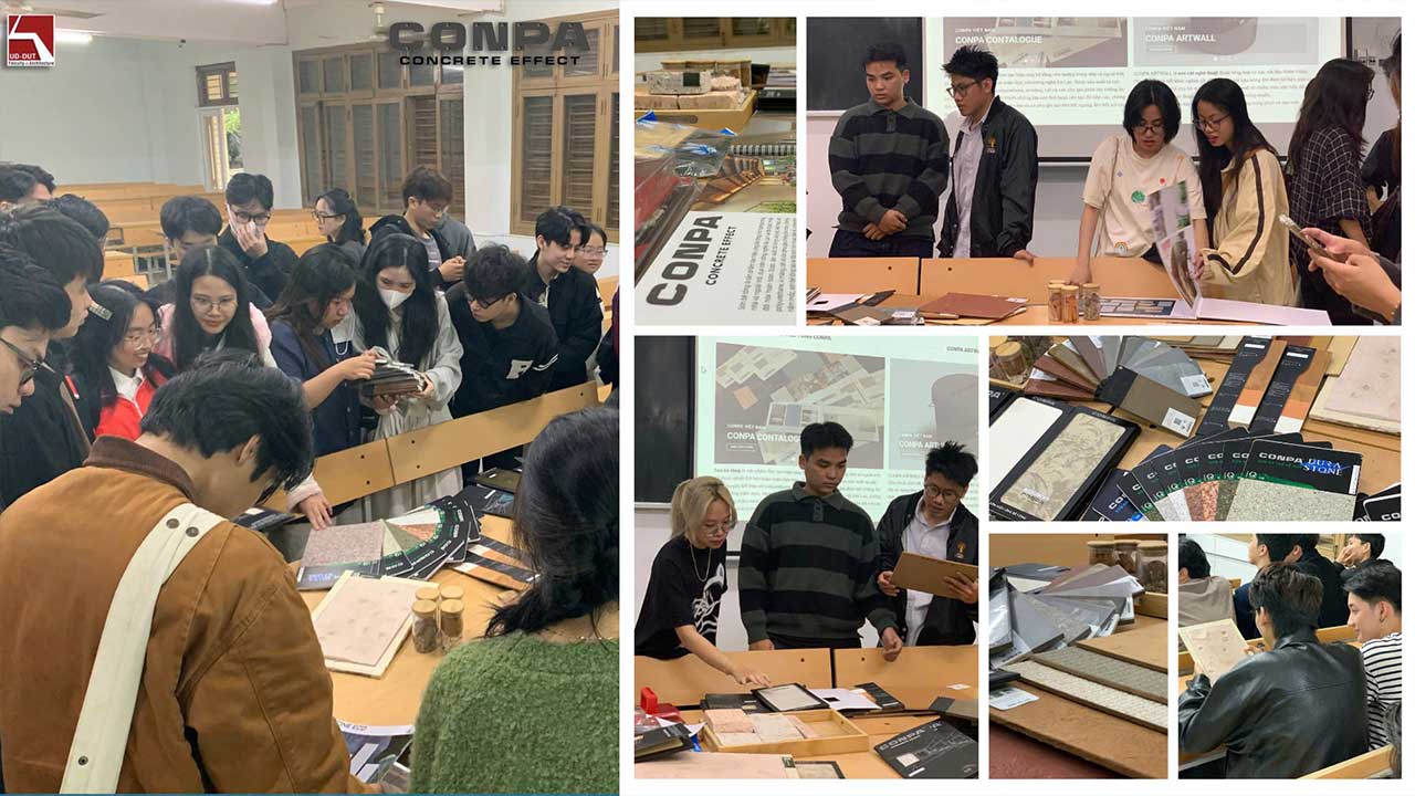 TỔNG HỢP CÁC HOẠT ĐỘNG CONPA VIỆT NAM 2025 Giới thiệu vật liệu sơn hiệu ứng CONPA tại trường đại học