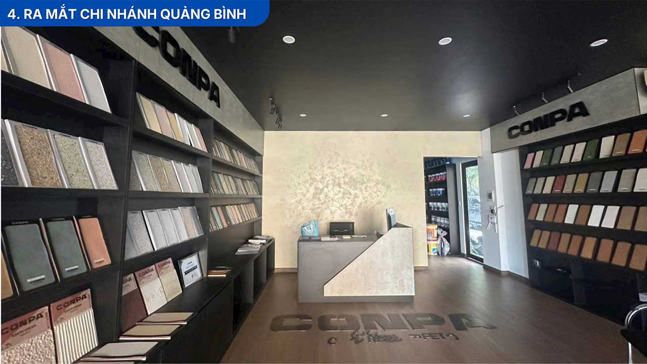 TỔNG HỢP CÁC HOẠT ĐỘNG CONPA VIỆT NAM 2025 Hoạt động demo thi công sơn hiệu ứng bê tông Conpa tại lễ khai trương chi nhánh Đà Lạt