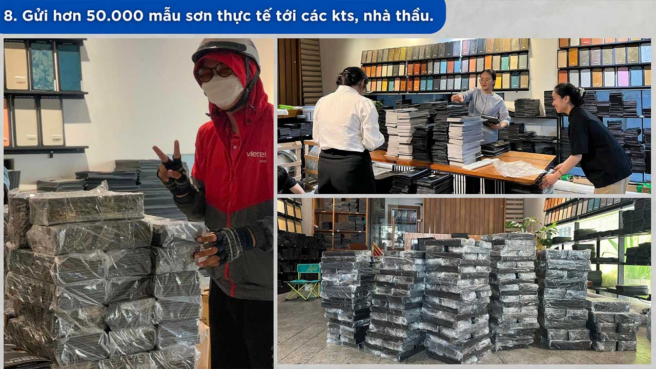 TỔNG HỢP CÁC HOẠT ĐỘNG CONPA VIỆT NAM 2025 Conpa gửi hơn 50000 mẫu thực tế đến kiến trúc sư và nhà thầu trên toàn quốc