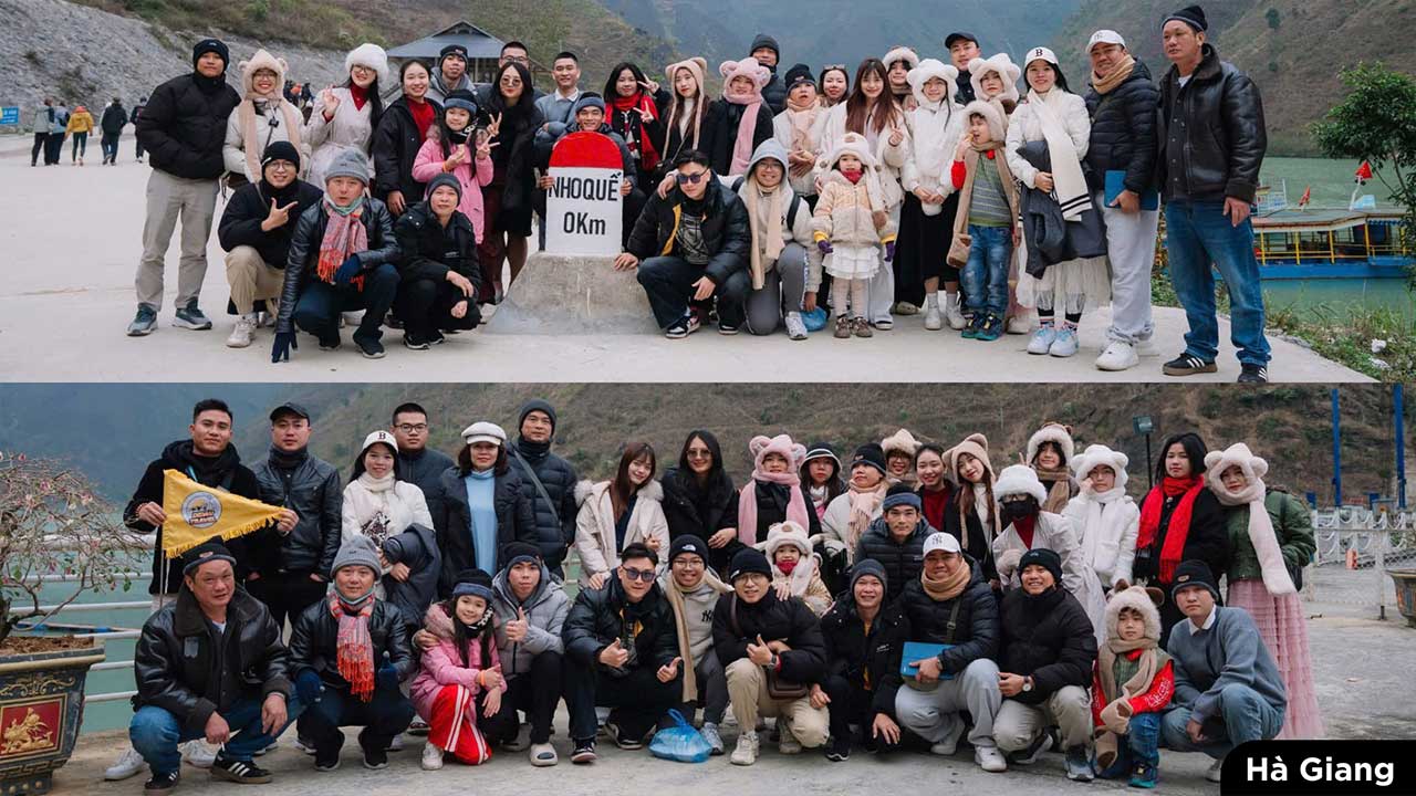 TỔNG HỢP CÁC HOẠT ĐỘNG CONPA VIỆT NAM 2025 Tập thể nhân sự CONPA check-in tại cột mốc Nho Quế Hà Giang