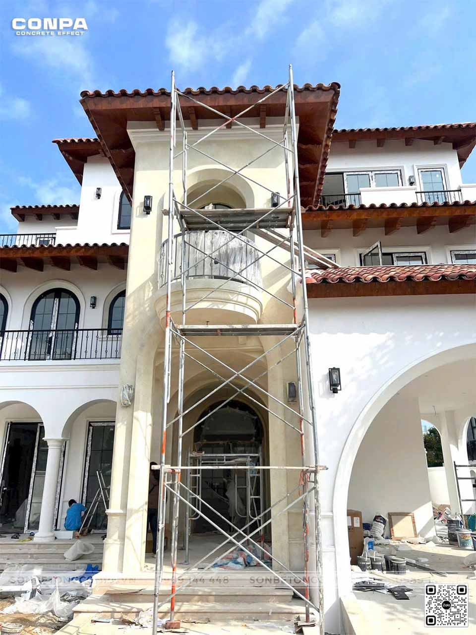 Sereno Villa Thiết kế mặt tiền của Sereno villa