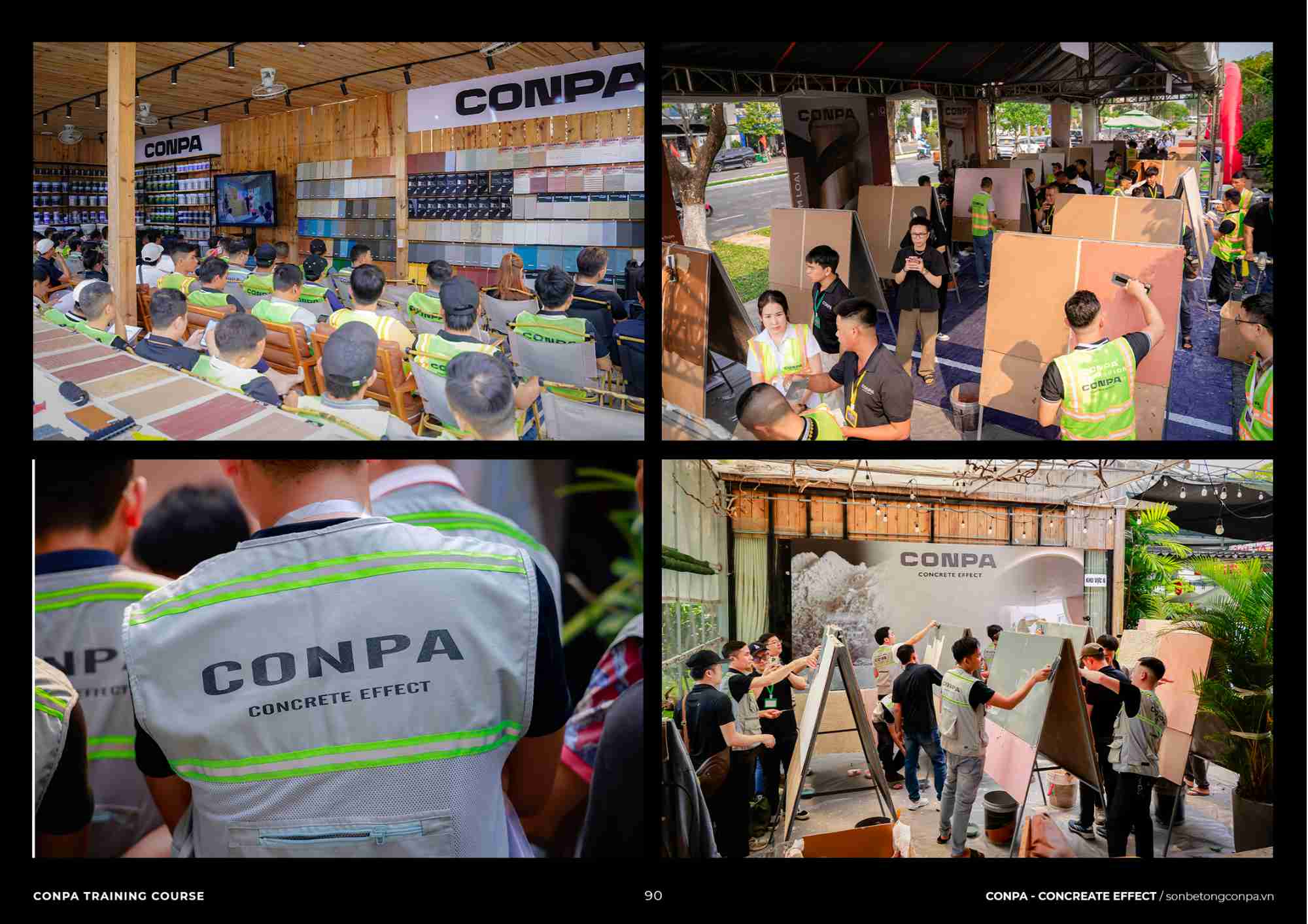 Các hoạt động thực hành, chia sẻ kinh nghiệm tại Conpa Training Course