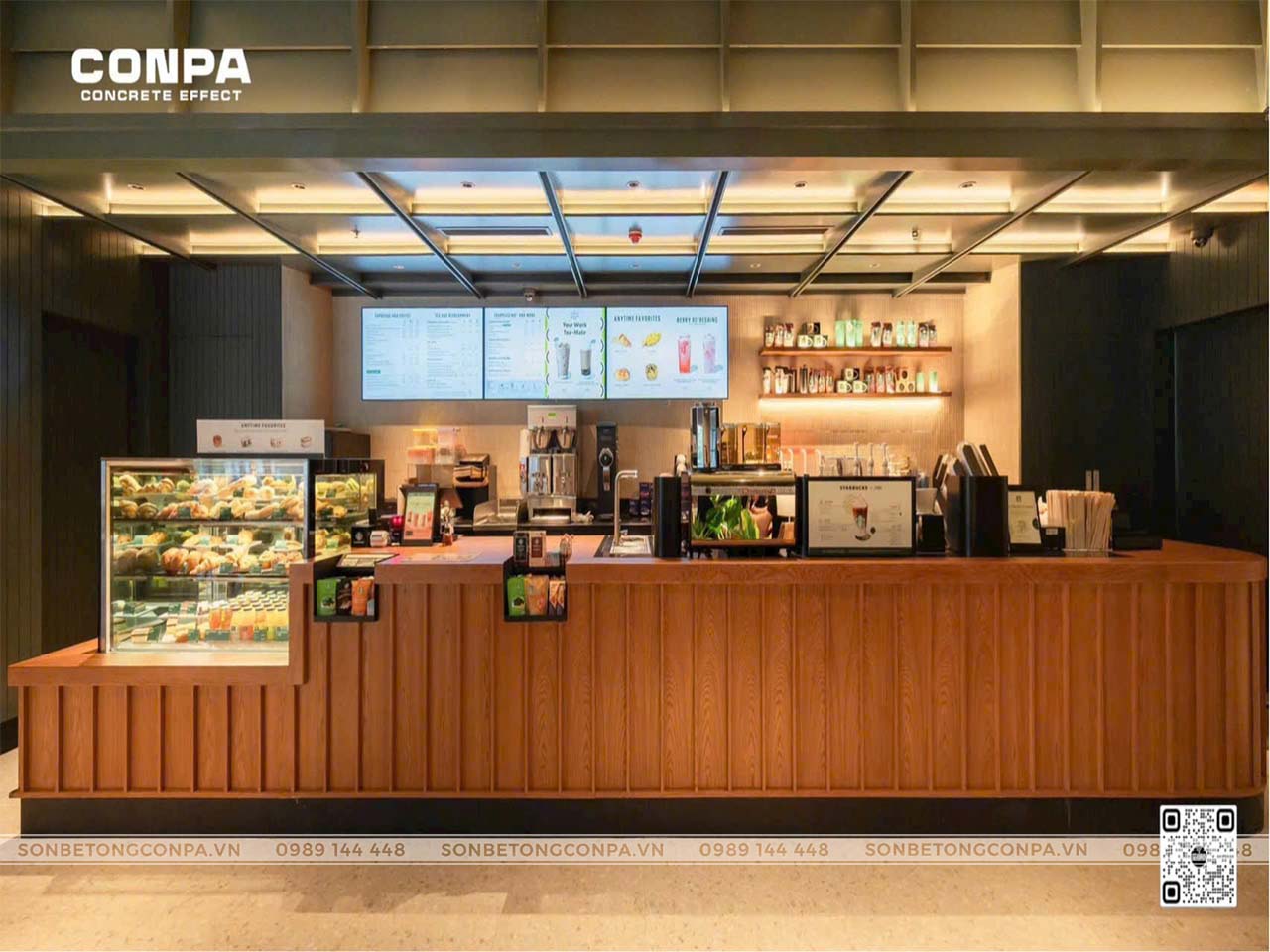 Starbucks Helio Center Đà Nẵng Quầy pha chế tại quán Starbucks Helio Center Đà Nẵng