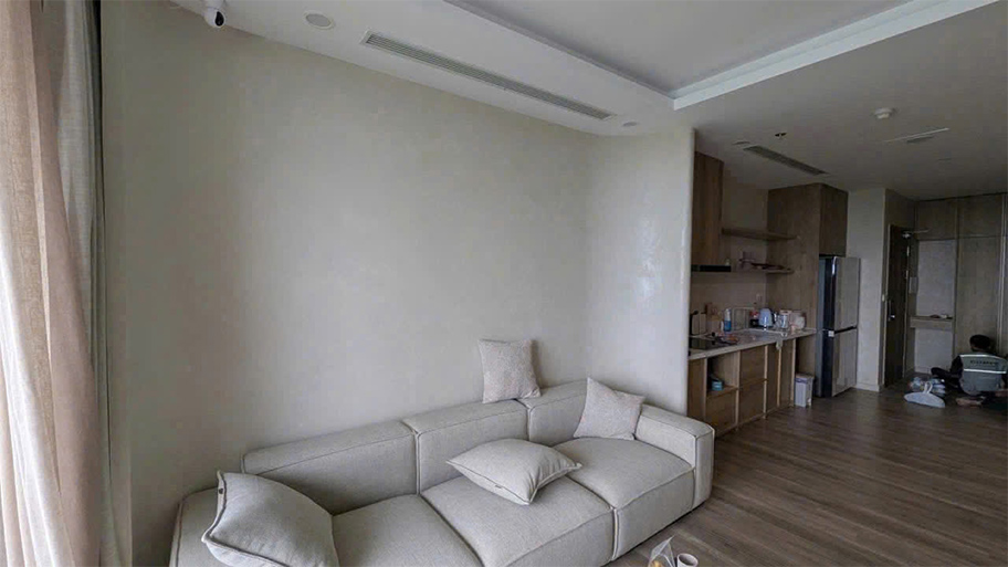 Sơn hiệu ứng bê tông màu trắng be