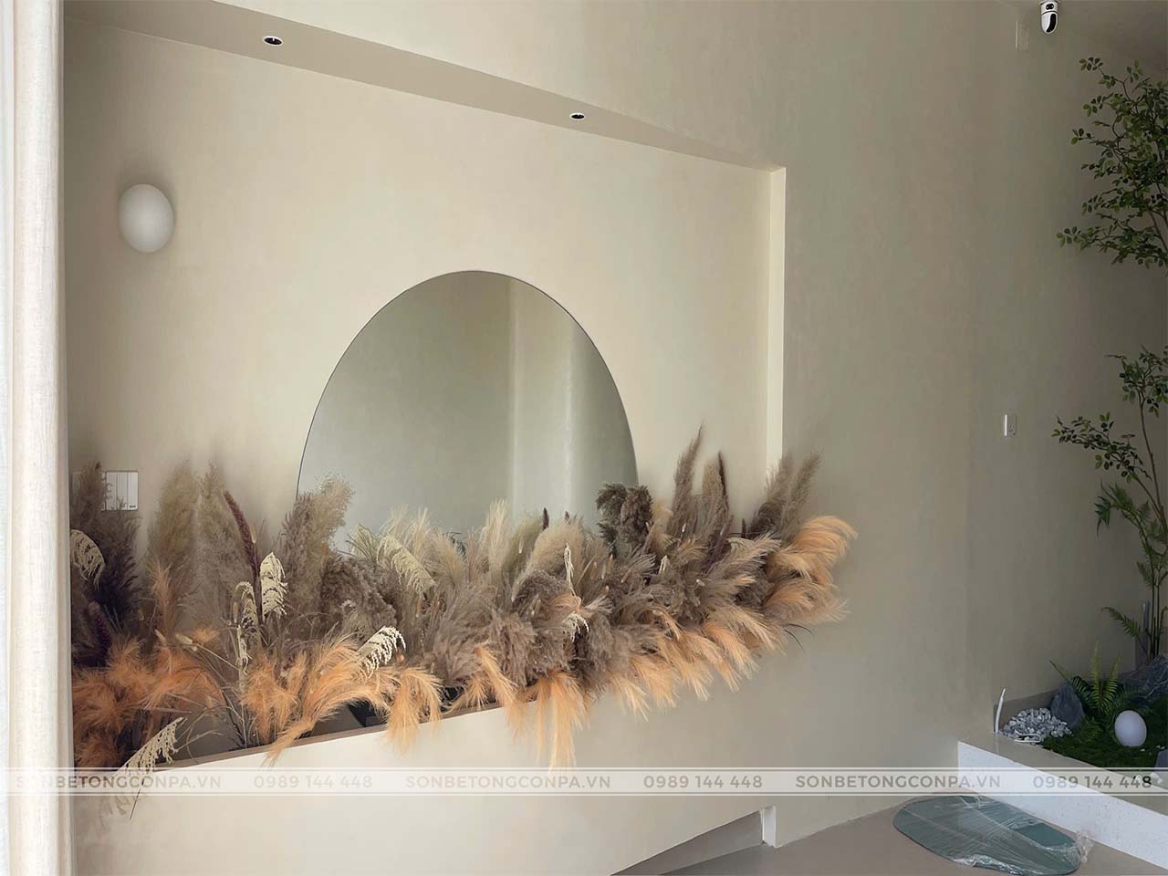Hoàn thiện spa Đà Nẵng với sơn hiệu ứng Conpa Điểm nhấn tại spa Đà Nẵng