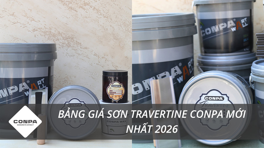 Giá sơn travertine Conpa
