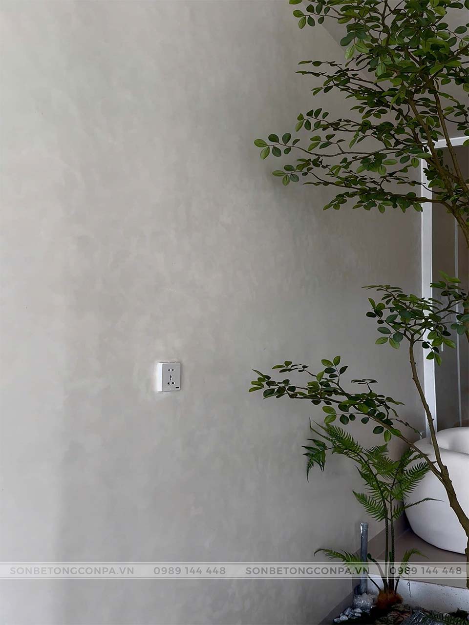 Hoàn thiện spa Đà Nẵng với sơn hiệu ứng Conpa Màu sơn Conpa thanh lịch spa ĐN