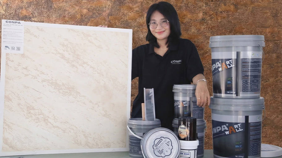 Bảng Giá Sơn Travertine Conpa Mới Nhất 2026 Sươn travertine đến từ nhà Conpa