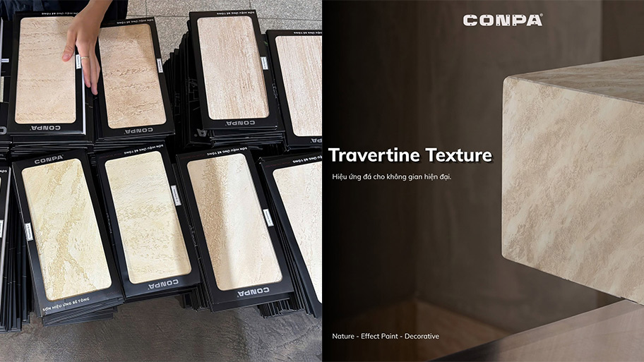 Ứng Dụng Sơn Travertine Trong Các Công Trình Sơn travertine mang đến vẻ đẹp tự nhiên