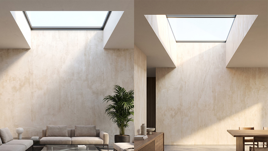 Sử dụng sơn travertine cho giếng trời