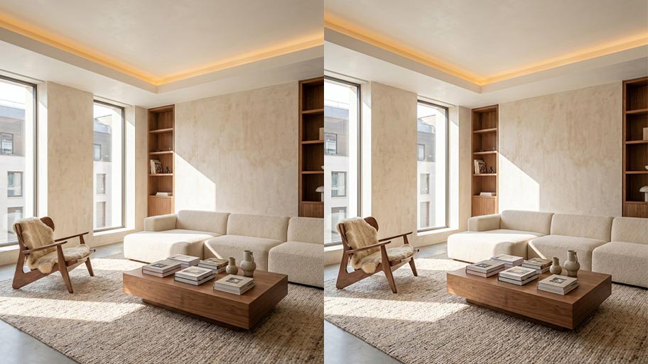 Ứng Dụng Sơn Travertine Trong Các Công Trình Sử dụng sơn travertine trong phong khách