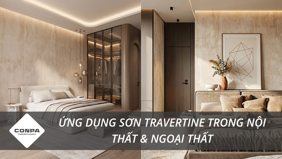 Ứng dụng sơn travertine