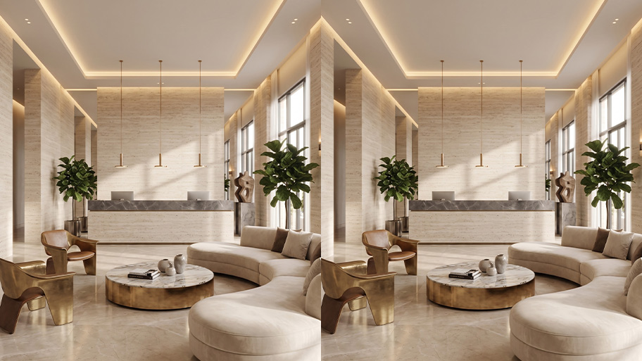 Sơn hiệu ứng Travertine màu beige