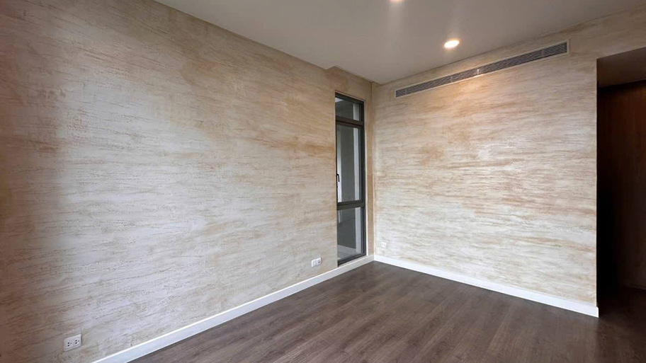 Sơn hiệu ứng travertine Ý phù hợp phòng khách