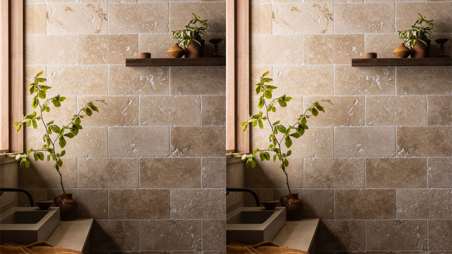 Ứng dụng đá travertine cho phòng tắm