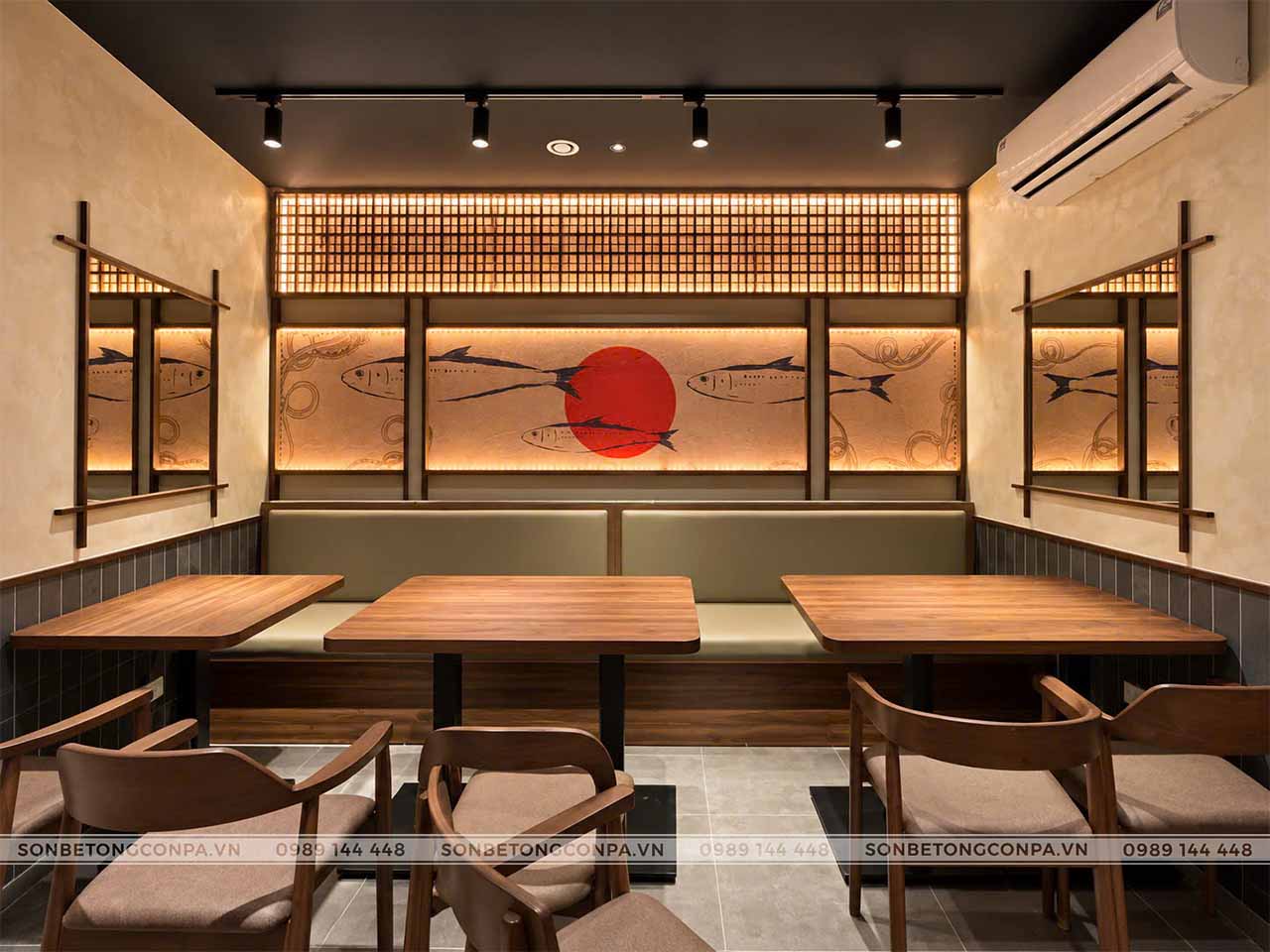 Thiết kế nhà hàng Let's Sushi Yên Lãng